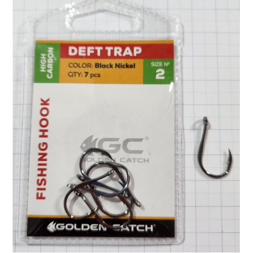 Крючки для рыбалки Golden Catch Deft Trap № 2