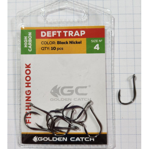 Крючки для рыбалки Golden Catch Deft Trap № 4