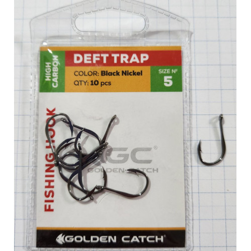 Крючки для рыбалки Golden Catch Deft Trap № 5