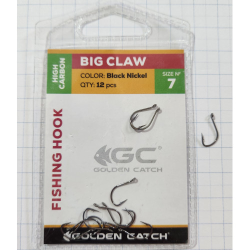 Крючки для рыбалки Golden Catch Big Claw № 7