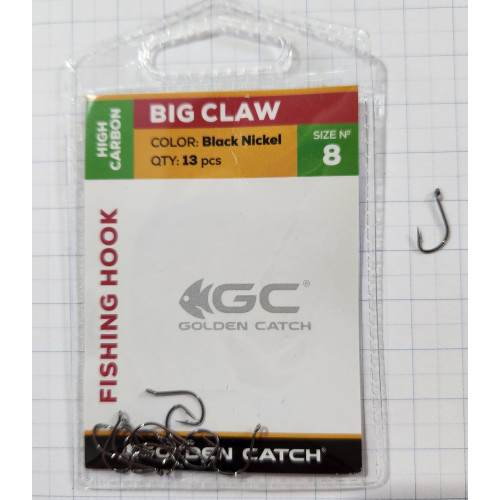 Крючки для рыбалки Golden Catch Big Claw № 8