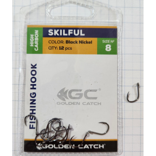 Крючки для рыбалки Golden Catch Skilful № 8