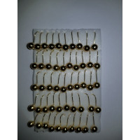 Мормышка вольфрам шар 4 золото   232