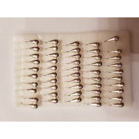 Мормышка капля вольфрам 3 серебро 0,46г  443